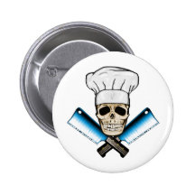 Chef_Skull_C1 Pinback Button