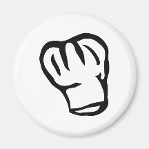 chefs head chef cook head fridge magnet