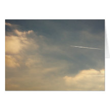 Chemical skies 3 greeting card