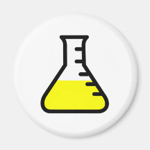 Chemistry Science Beaker Fridge Magnets