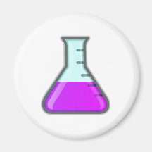 Chemistry Science Beaker Refrigerator Magnets