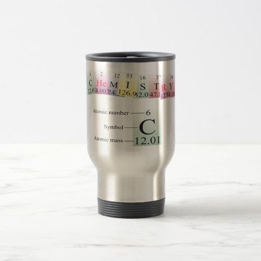Chemistry Spelled with elements Mugs
