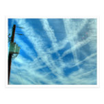 Chemtrail Grid In The Sky Postcard