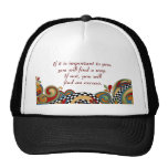 Chequerboard Whimsy Affirmation Trucker Hat