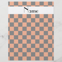 Chequered pattern in orange.png personalized flyer