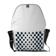 chequered white bag courier bags