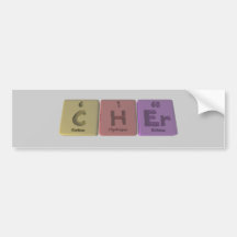 Cher as Cabon Hydrogen Erbium Bumper Sticker