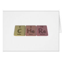 Chere as Carbon Helium Rhenium Greeting Card
