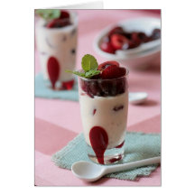 Cherries and Cream Greeting Cards