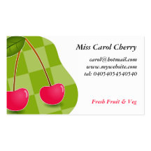 Cherries Business Card Template