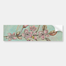 cherrry blossoms bumper stickers