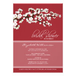 Cherry Blossom Bridal Shower Invitation (red)