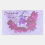 cherry blossom closeup abstract rectangle sticker