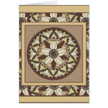Cherry Blossom Mandala-greeting card