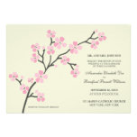 Cherry Blossom Modern Wedding Invitation :: pink