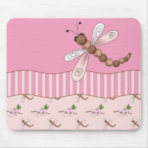 Cherry Blossoms and Dragonflies Mousepad