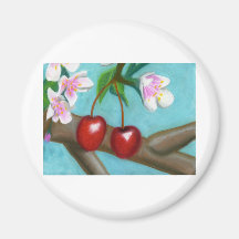 Cherry Blossum Fridge Magnets