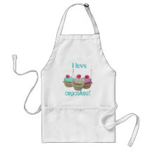Cherry cupcakes aprons