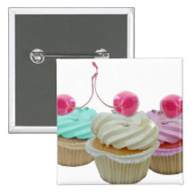 Cherry cupcakes buttons