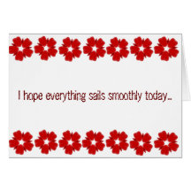 Cherry Red Fleur Greeting Card