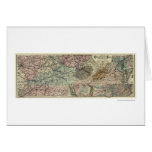 Chesapeake & Ohio Railroad Map 1873 Greeting Cards