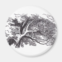 Cheshire Cat Fridge Magnet