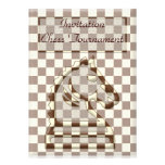 Chess Brown-Beige #1 Invitation