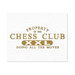 Chess Club Gallery Wrapped Canvas