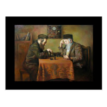 Chess Game Postcard