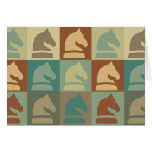 Chess Pop Art Greeting Card