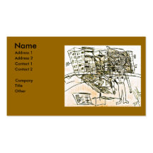 CHEST FACE CITY BUSINESS CARD TEMPLATE