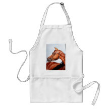 Chestnut horse aprons