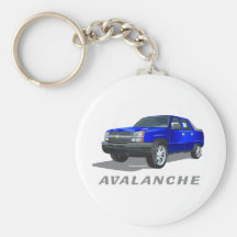 Chevrolet Avalanche Blue Keychains