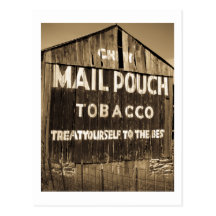 Chew Mail Pouch Tobacco Barn Postcards