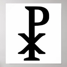 Chi rho - Jesus Poster