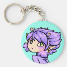 Chibi dragon girl keychain