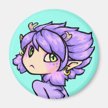 Chibi dragon girl magnet