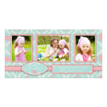 Chic Bunny Photo Trio Card Photo Card Template