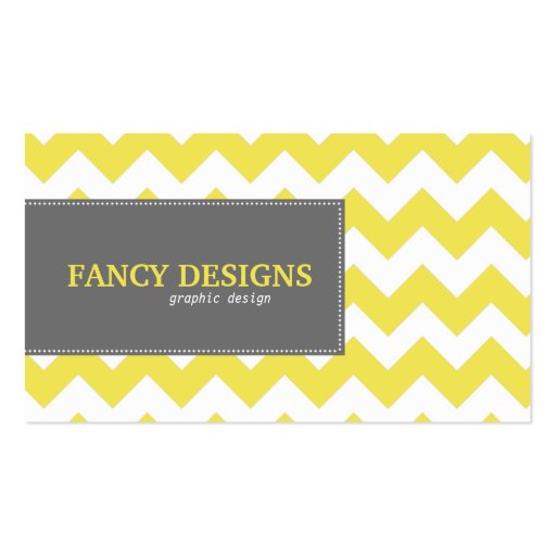 Chic Chevron Stripes Business Card