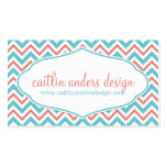 Chic Chevron Stripes Business Card