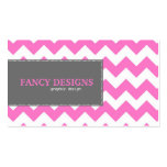 Chic Chevron Stripes Business Card Template