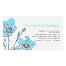 Chic Floral Business Card