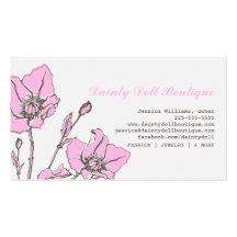 Chic Floral Business Card