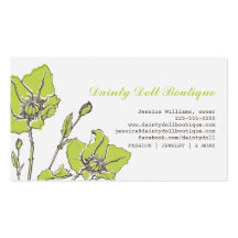 Chic Floral Business Card Template