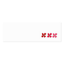 chic flowers business cards