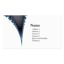 chic geek fractal business card