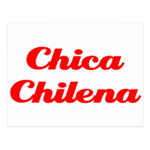 Chica Chilena Postcard
