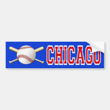 CHICAGO BASEBALL BUMPER STICKER