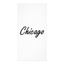 Chicago Black and Silver Photo Cards