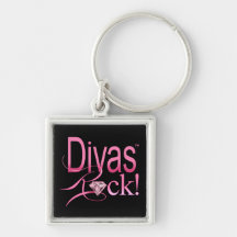 CHICAGO BLING - "Divas Rock!" Key Chains